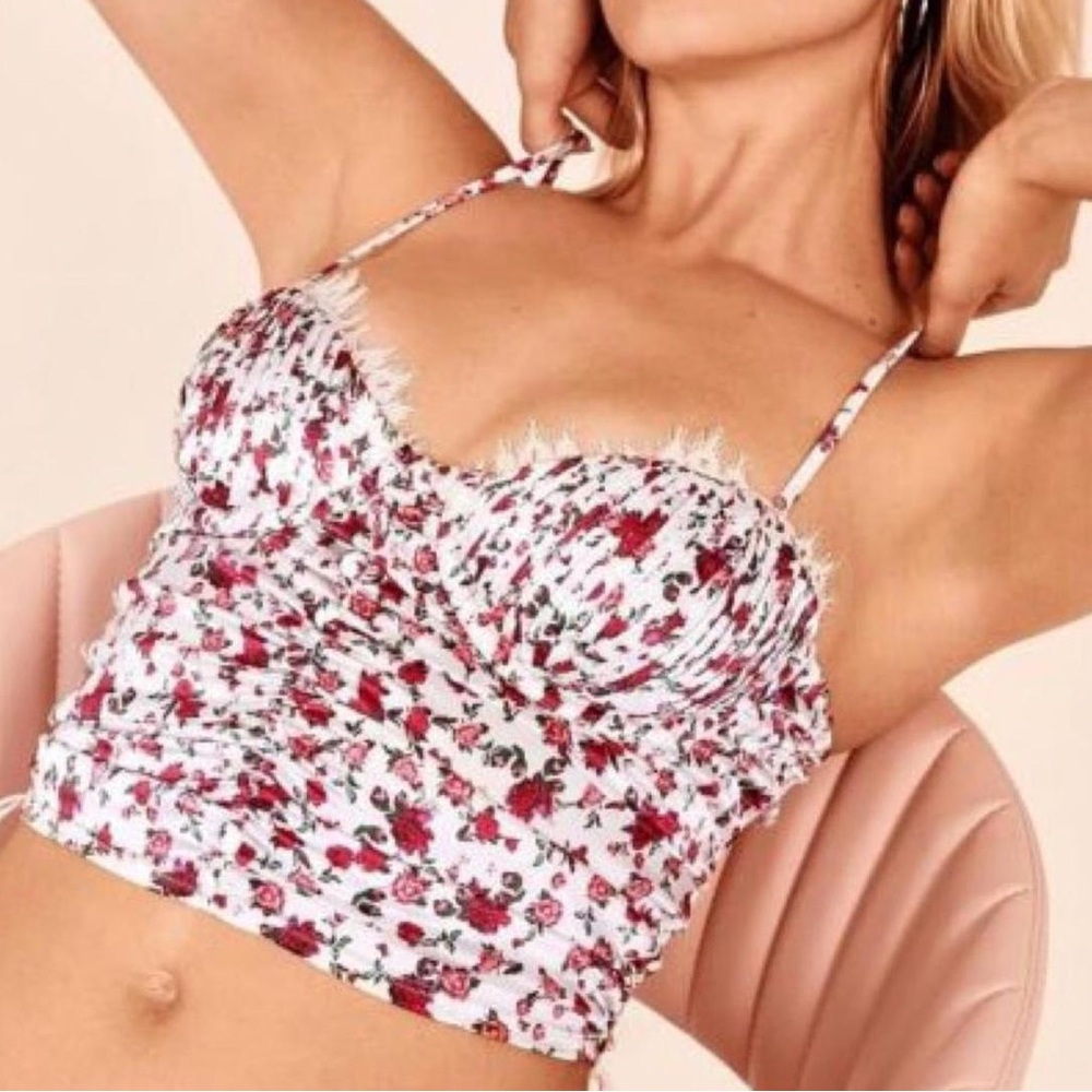 For Love and Lemons Floral Top XS